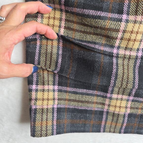 Plenty By Tracy Reese sz4 Unique Plaid layers wool skirts Fall Old money British - Picture 11 of 14